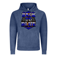 Vintage Denim Back the blue Vintage Hoodie - Neo Western