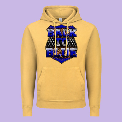Back The Blue Vintage Hoodie Designed By Neo Western