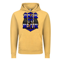 Vintage Mustard Back the blue Vintage Hoodie - Neo Western
