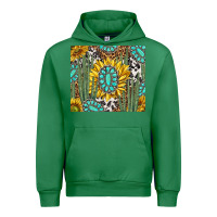 Emerald western cactus with sunflowers and turquoise tumbler tbs Urban Hoodie - TumblerDesignByShophia