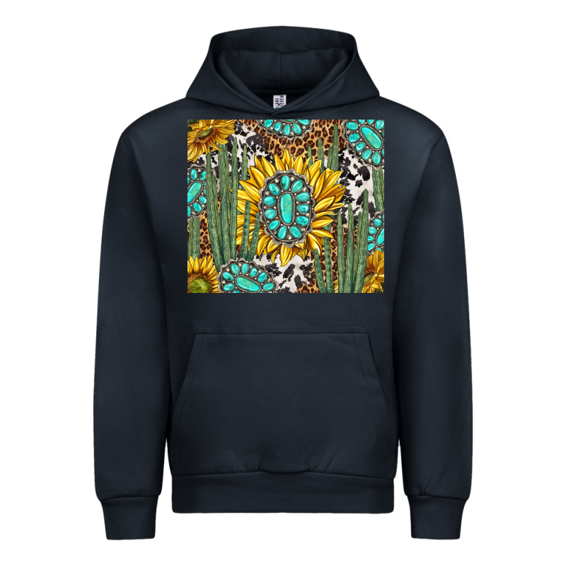 Western Cactus With Sunflowers And Turquoise Tumbler Tbs Urban Hoodie by TumblerDesignByShophia | Teevron