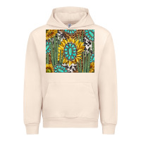 Sandshell western cactus with sunflowers and turquoise tumbler tbs Urban Hoodie - TumblerDesignByShophia