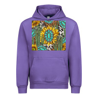 Tulip western cactus with sunflowers and turquoise tumbler tbs Urban Hoodie - TumblerDesignByShophia