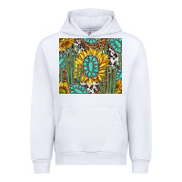 White western cactus with sunflowers and turquoise tumbler tbs Urban Hoodie - TumblerDesignByShophia
