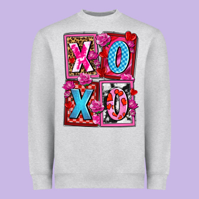 Xoxo With Roses And Candies Olivia Heavyweight Sweatshirt Designed By Oliviacreatesart