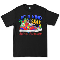 Black be a kind sole autism awareness Premium Tee - MaliasSmallBusiness