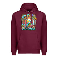 Burgundy hot mom summer Premium Hoodie - BarkalooDesign
