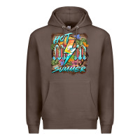 Coffee hot mom summer Premium Hoodie - BarkalooDesign