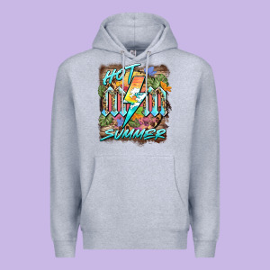 Hot Mom Summer Premium Hoodie Designed By Barkaloodesign
