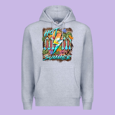 Hot Mom Summer Premium Hoodie Designed By Barkaloodesign