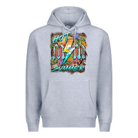 Heather Grey hot mom summer Premium Hoodie - BarkalooDesign