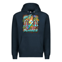 Navy hot mom summer Premium Hoodie - BarkalooDesign