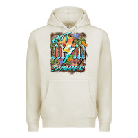 Oatmeal Heather hot mom summer Premium Hoodie - BarkalooDesign