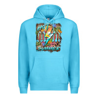 Ocean Blue hot mom summer Premium Hoodie - BarkalooDesign