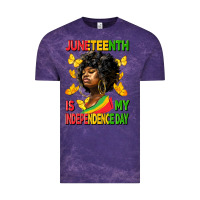 Cloud Purple juneteenth is my independence day Vintage Tee - HRA Design Shop