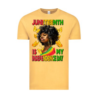 Vintage Mustard juneteenth is my independence day Vintage Tee - HRA Design Shop
