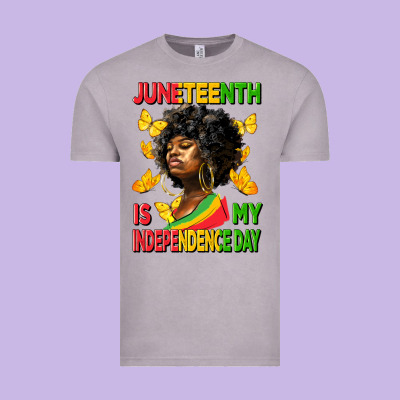 Juneteenth Is My Independence Day Vintage Tee Designed By Hra Design Shop