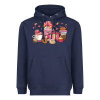 Navy mexican pan dulce coffee cups Heavyweight Hoodie - MaliasSmallBusiness