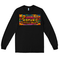 Black national hispanic heritage month license plate Long Sleeve Tee - BundleAndBundleShop