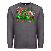 Charcoal Heather Peppermint Everything Premium Sweatshirt - MaliasSmallBusiness