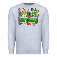 Heather Grey Peppermint Everything Premium Sweatshirt - MaliasSmallBusiness