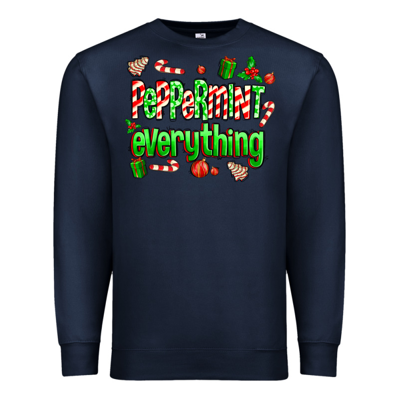 Peppermint Everything Premium Sweatshirt by MaliasSmallBusiness | Teevron