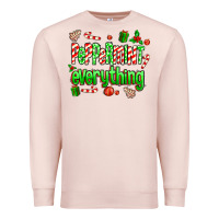 Pale Pink Peppermint Everything Premium Sweatshirt - MaliasSmallBusiness