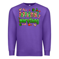 Purple Peppermint Everything Premium Sweatshirt - MaliasSmallBusiness