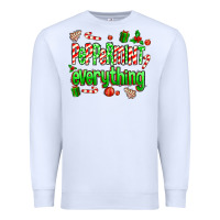 White Peppermint Everything Premium Sweatshirt - MaliasSmallBusiness