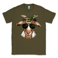 Army Green camouflage bandana goat Classic Tee - Jasminsmagicworld