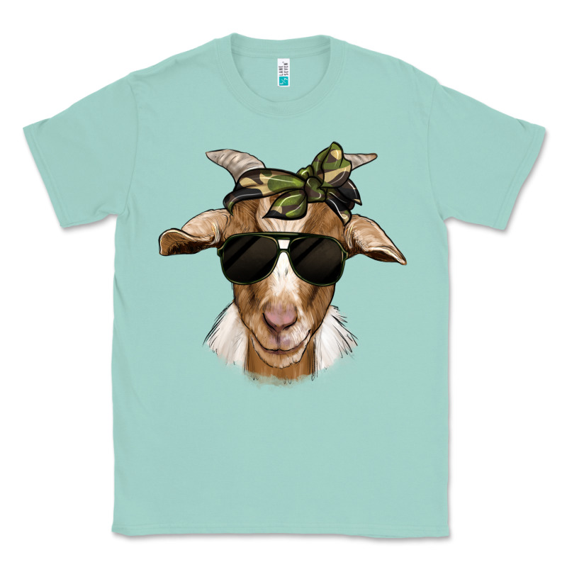 Camouflage Bandana Goat Classic Tee by Jasminsmagicworld | Teevron