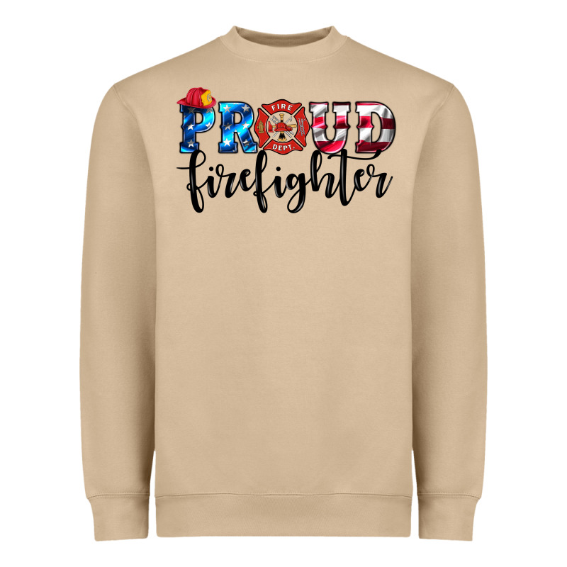 Proud Firefighter Heavyweight Sweatshirt by HRA Design Shop | Teevron