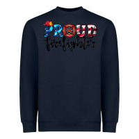 Navy proud firefighter Heavyweight Sweatshirt - HRA Design Shop