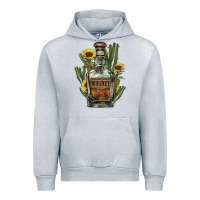 Heather Grey Western whiskey bottle Urban Hoodie - HowdyJamesFarm