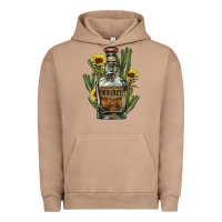 Pigment Burro Western whiskey bottle Urban Hoodie - HowdyJamesFarm