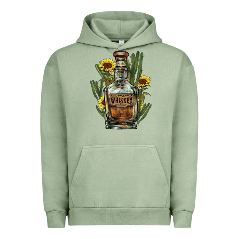 Western Whiskey Bottle Urban Hoodie by HowdyJamesFarm | Teevron