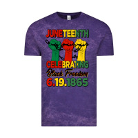 Cloud Purple juneteenth celebrating black freedom Vintage Tee - HRA Design Shop