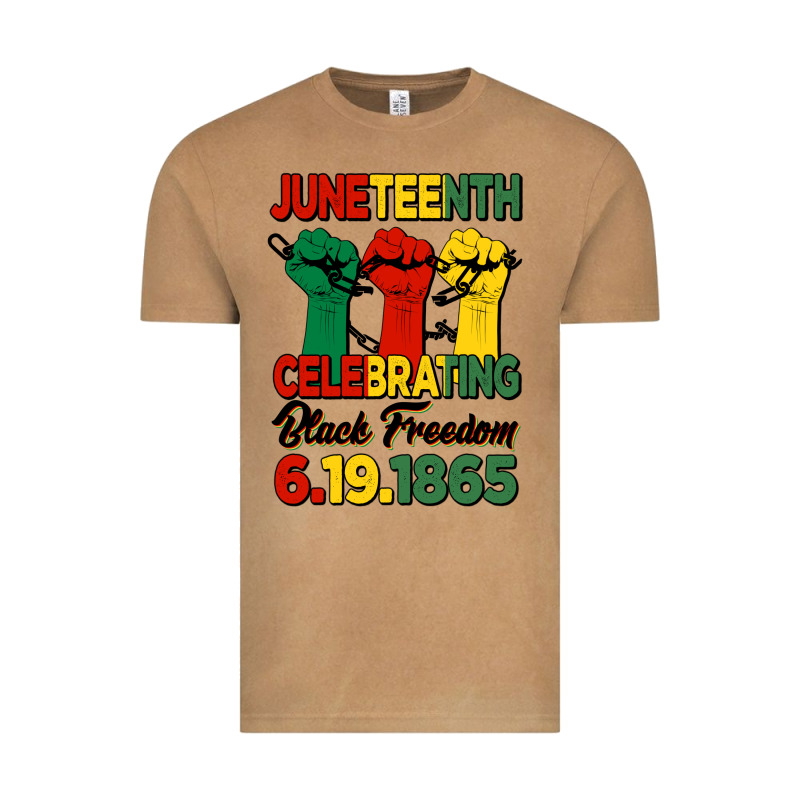 Juneteenth Celebrating Black Freedom Vintage Tee by HRA Design Shop | Teevron