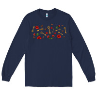 Navy rosses and keys Long Sleeve Tee - AdoDesignShop
