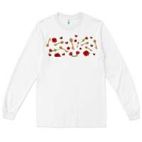 White rosses and keys Long Sleeve Tee - AdoDesignShop