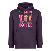 Plum dear santa just bring coffee Heavyweight Hoodie - MaliasSmallBusiness