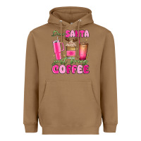 Toasted Coconut dear santa just bring coffee Heavyweight Hoodie - MaliasSmallBusiness