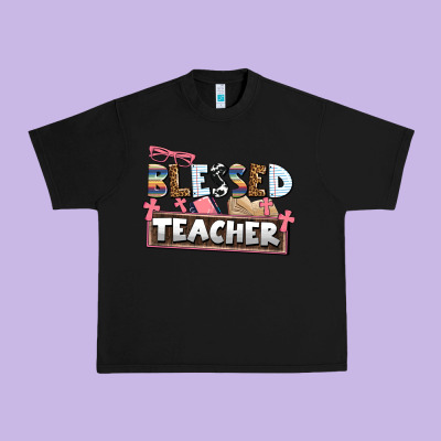 Blessed Teacher Urban Heavy Tee Designed By Adodesignshop