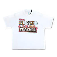 White blessed teacher Urban Heavy Tee - AdoDesignShop