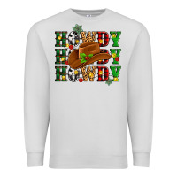 Dove Grey Howdy Howdy Howdy christmas Premium Sweatshirt - MaliasSmallBusiness