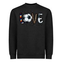 Black for the love of the game socer Heavyweight Sweatshirt - CowhideDigitalArt