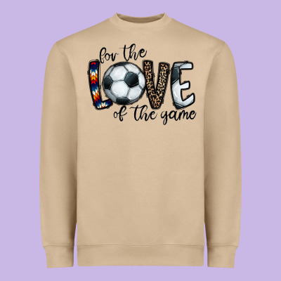 For The Love Of The Game Socer Heavyweight Sweatshirt Designed By Cowhidedigitalart