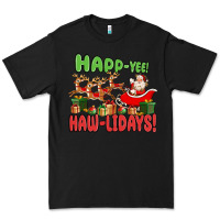 Black happ yee haw lidays Premium Tee - MaliasSmallBusiness