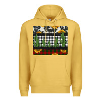 Antique Gold cowhide cacti sunflowers christmas mousepad Premium Hoodie - Jasminsmagicworld