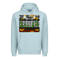 Blue Mist cowhide cacti sunflowers christmas mousepad Premium Hoodie - Jasminsmagicworld